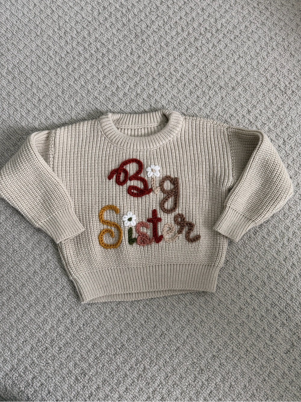 Big Sister Knit Sweater 2T